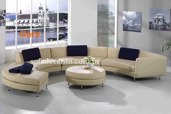 sofás arredondados - Beleza Rara