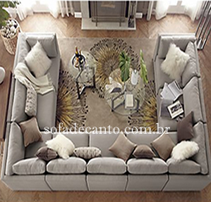 Sofás em U - Conveniente e Bem Composto