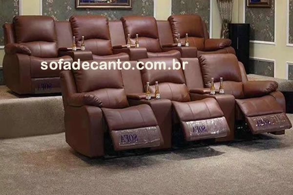 sofas home theater - pequeno ou grande